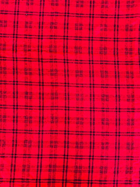 Red Cotton Flannel Fabric