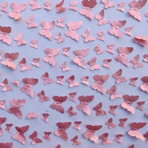 Blush Pink Blush Fabric with Butterflies - Black Tulle With Butterflies - 3 D Butterflies
