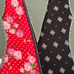 BANDANA fabric by the yard with Roses and a DOUBLE border Paisley print fabric