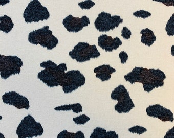 Light Beige Leopard Print Jersey Fabric: Stretchy Nylon Dress Fabric