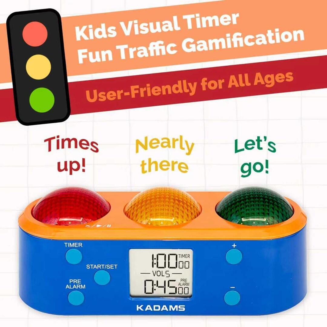 Timer And Countdown Routine Pomodoro Visual Timer for Kids, Classroom ADHD Focus Timer With Color ...