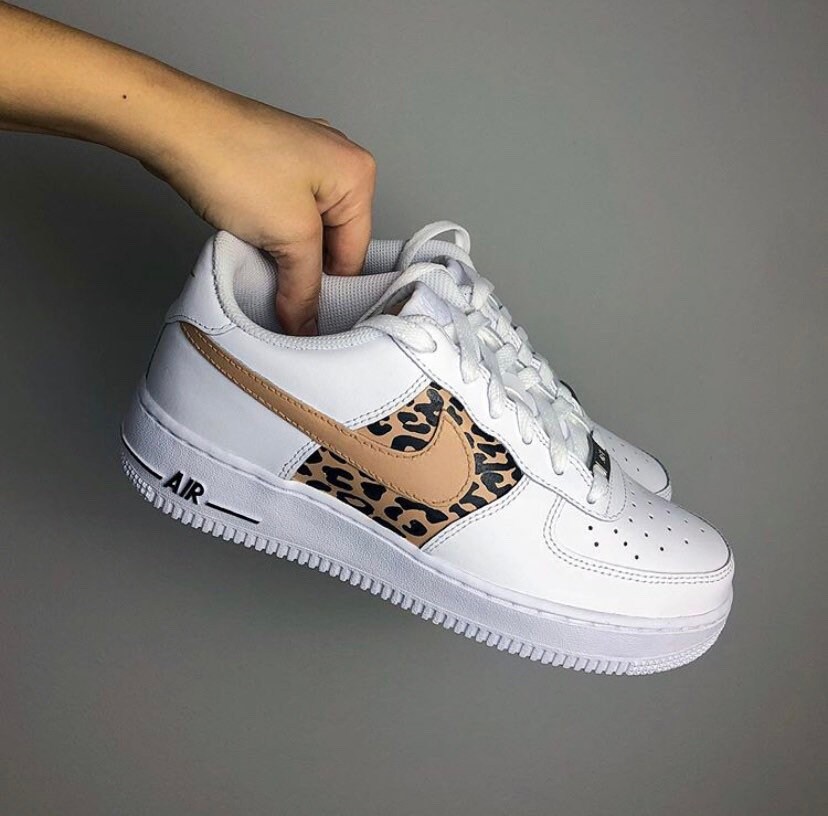 Custom Nike Air Force 1s Cheetah Print Shoes - Etsy UK