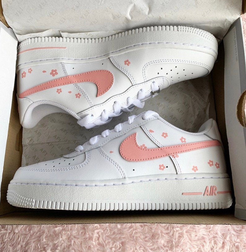 nike air force one with flowers