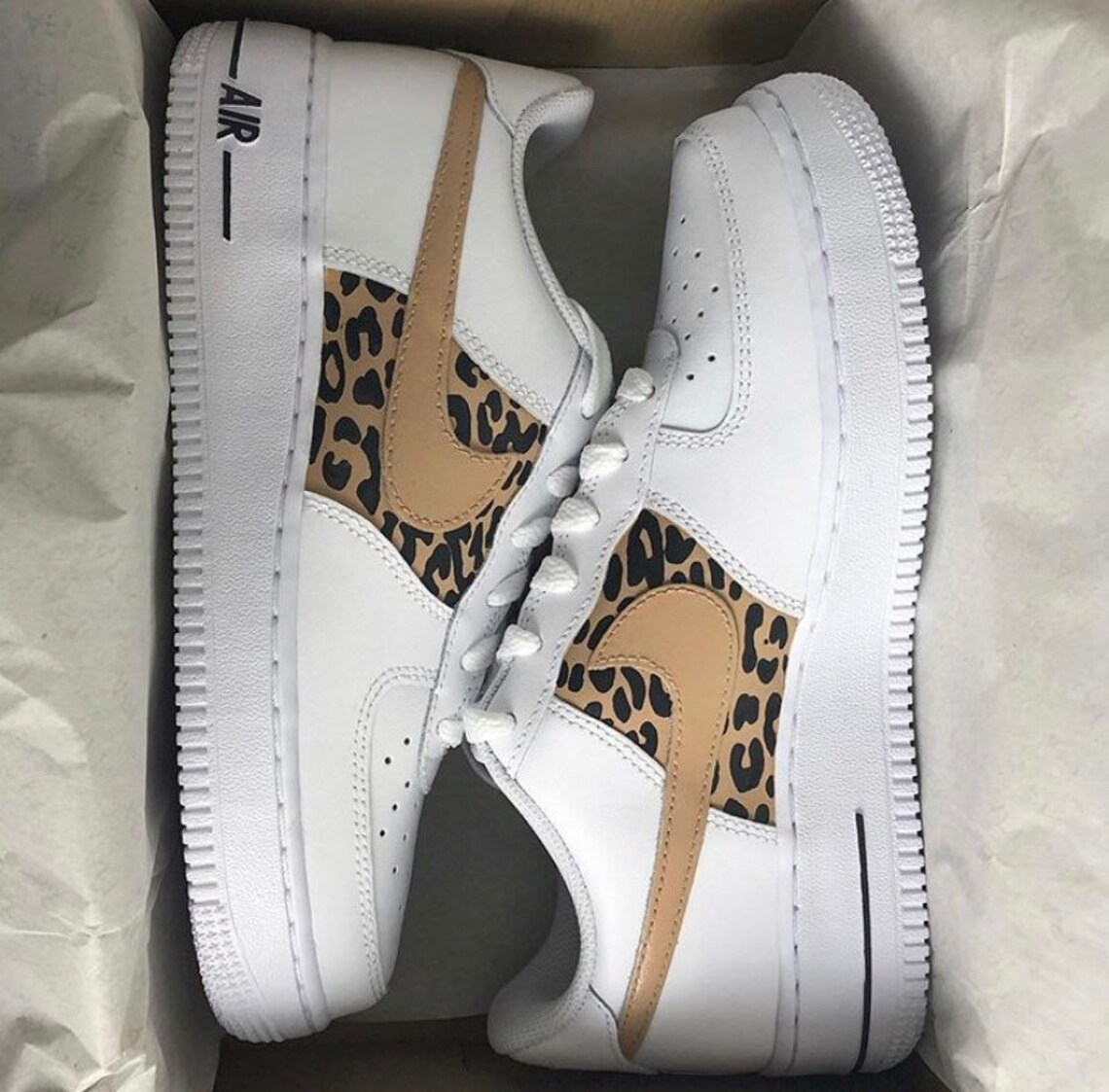 cheetah and tan air force 1