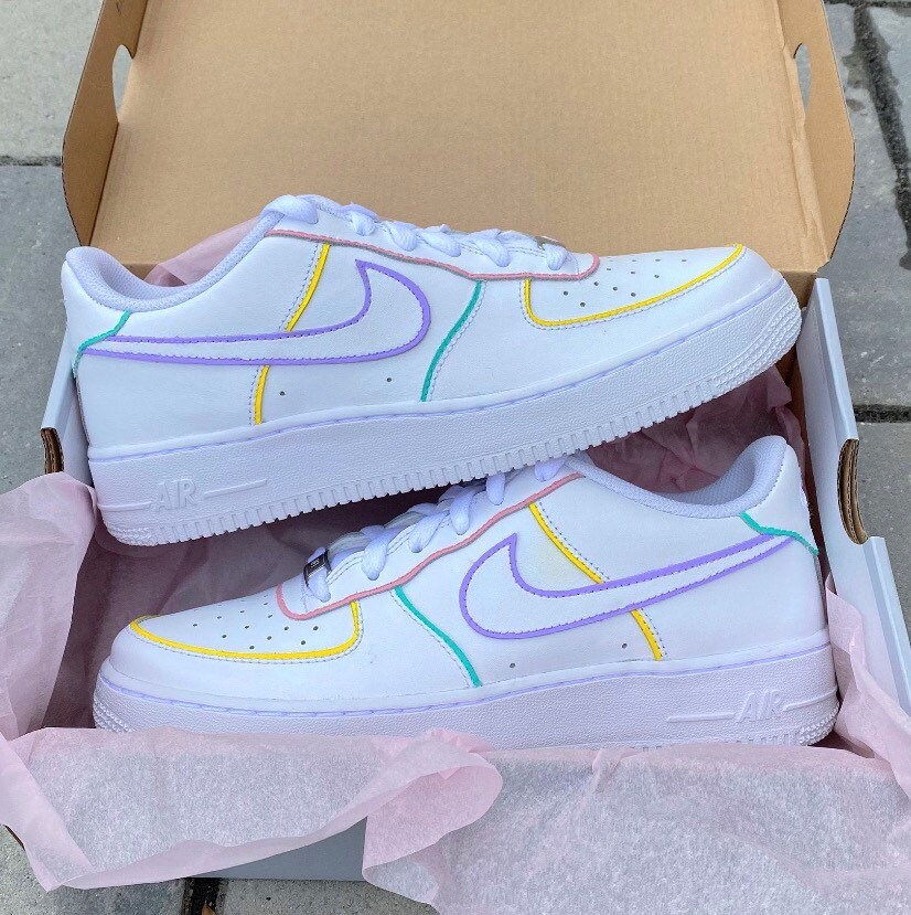 colored airforce 1s