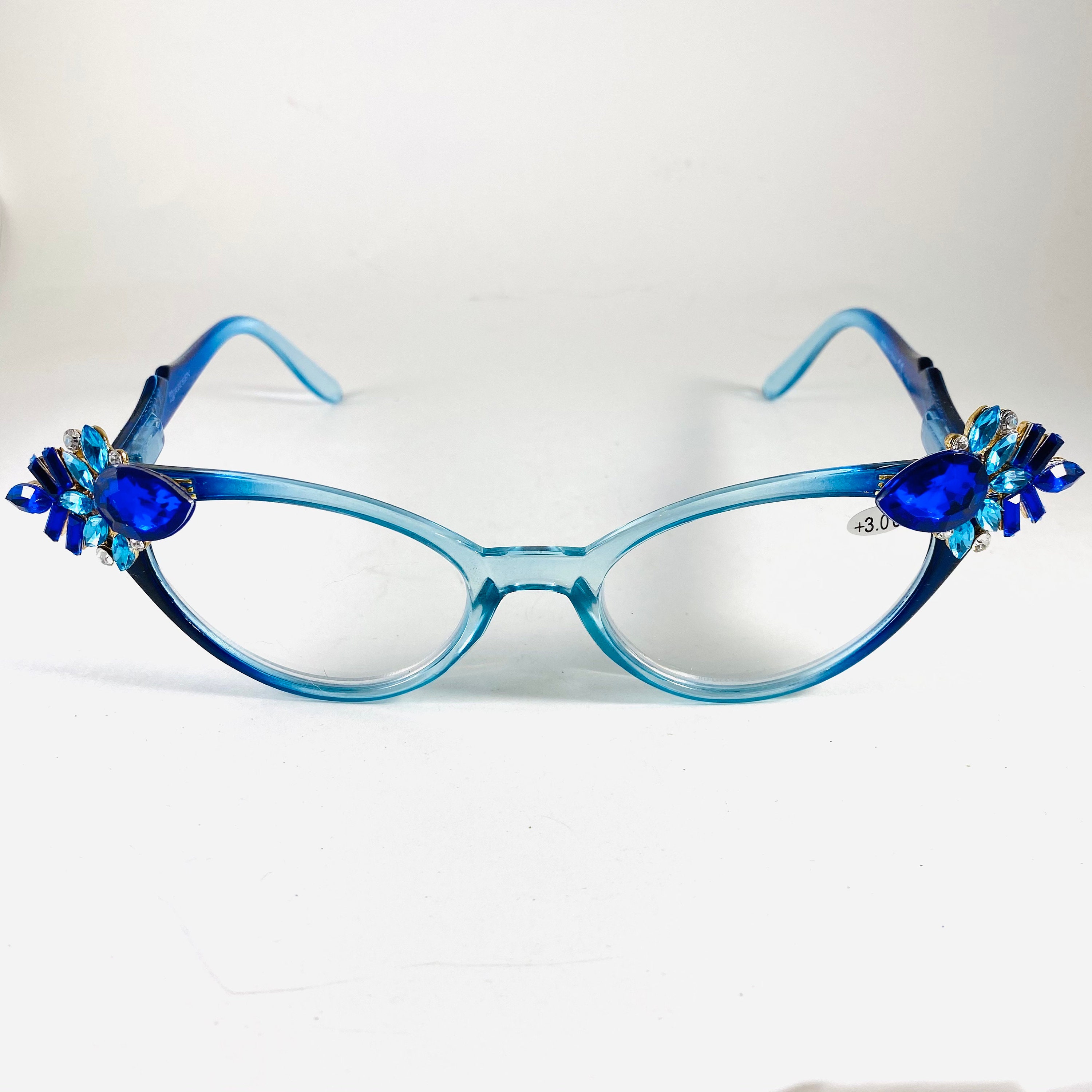 Retro Readers Blue Ombre Frames With Bright Blue and Aqua  display picture 2