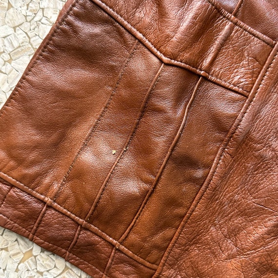 Cool Tobacco colored mens leather Vintage Mod Retro M… Gem