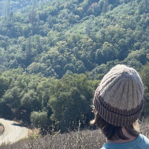Merino wool cappuccino    hat knitted beanie, gift, thanksgiving gifts