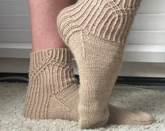 Soft wool socks, bed socks, Italian wool socks, beach socks