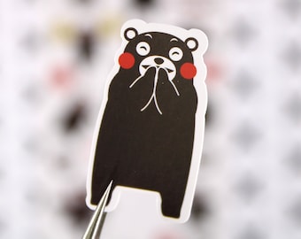 A4 SET OF 24 Kumamon Bear mascot Kumamoto Japan Travel Stickers Luggage Label 
