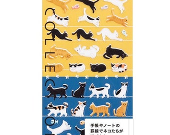 Midori Japan Cat Sticker Sheet