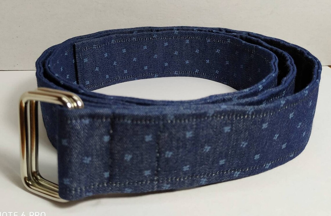 Set of 2 Belts Womens Handmade fabric Belt with adjustable Etsy