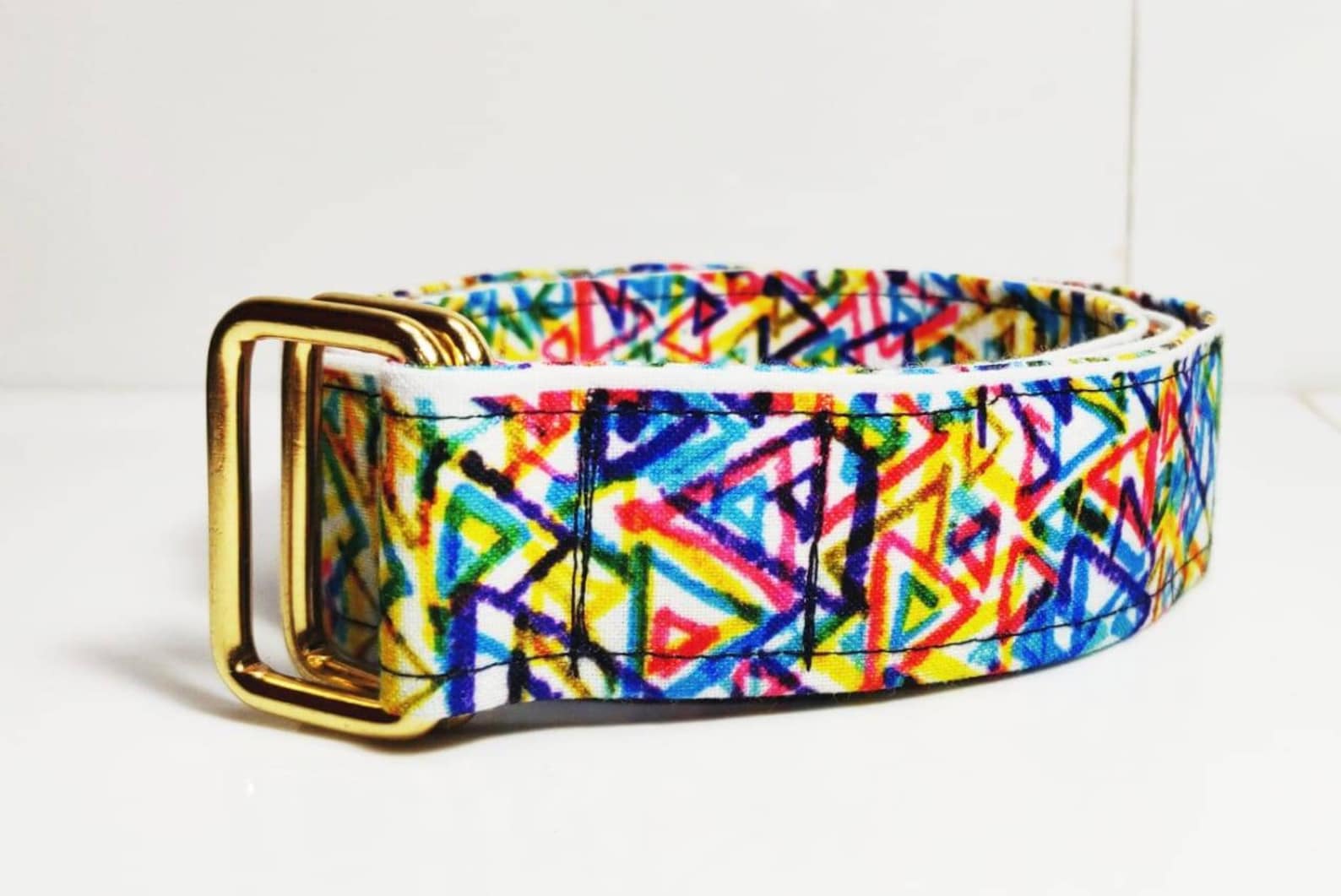 Set of 2 Belts Women's Multi Bright Color Handmade Fabric Etsy