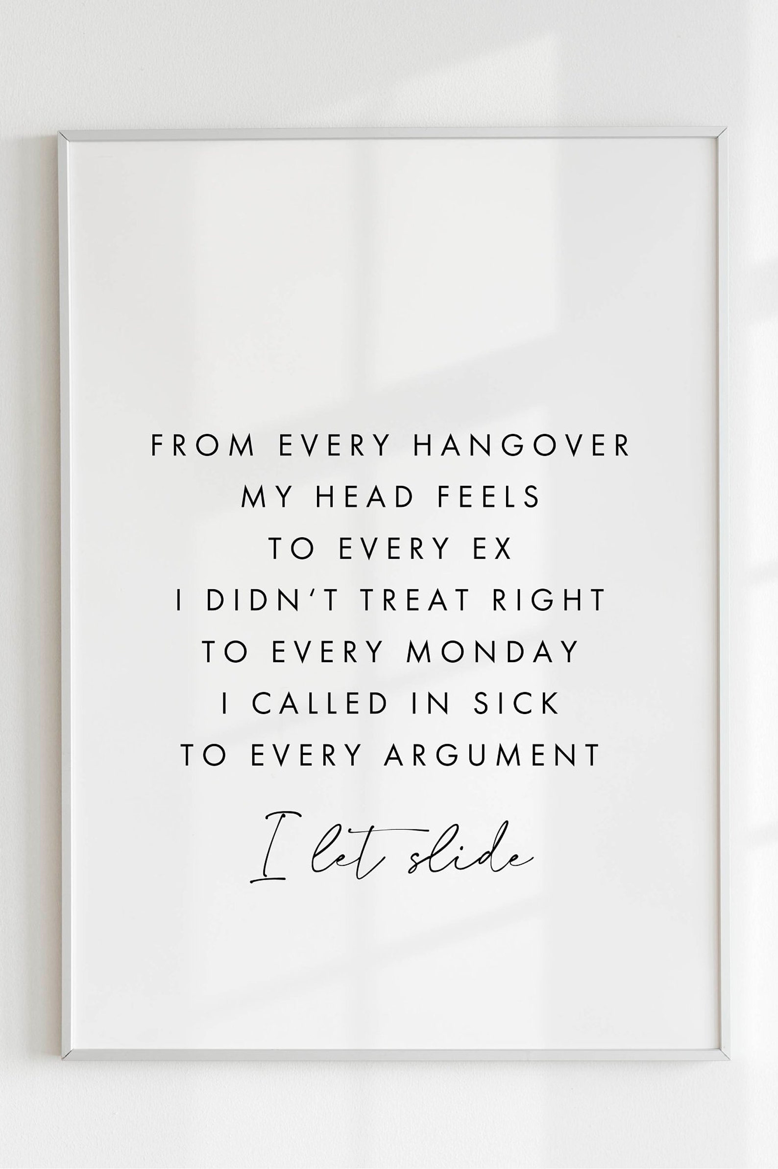 Catfish and the Bottlemen Twice music Print Lyrics Quote Etsy UK