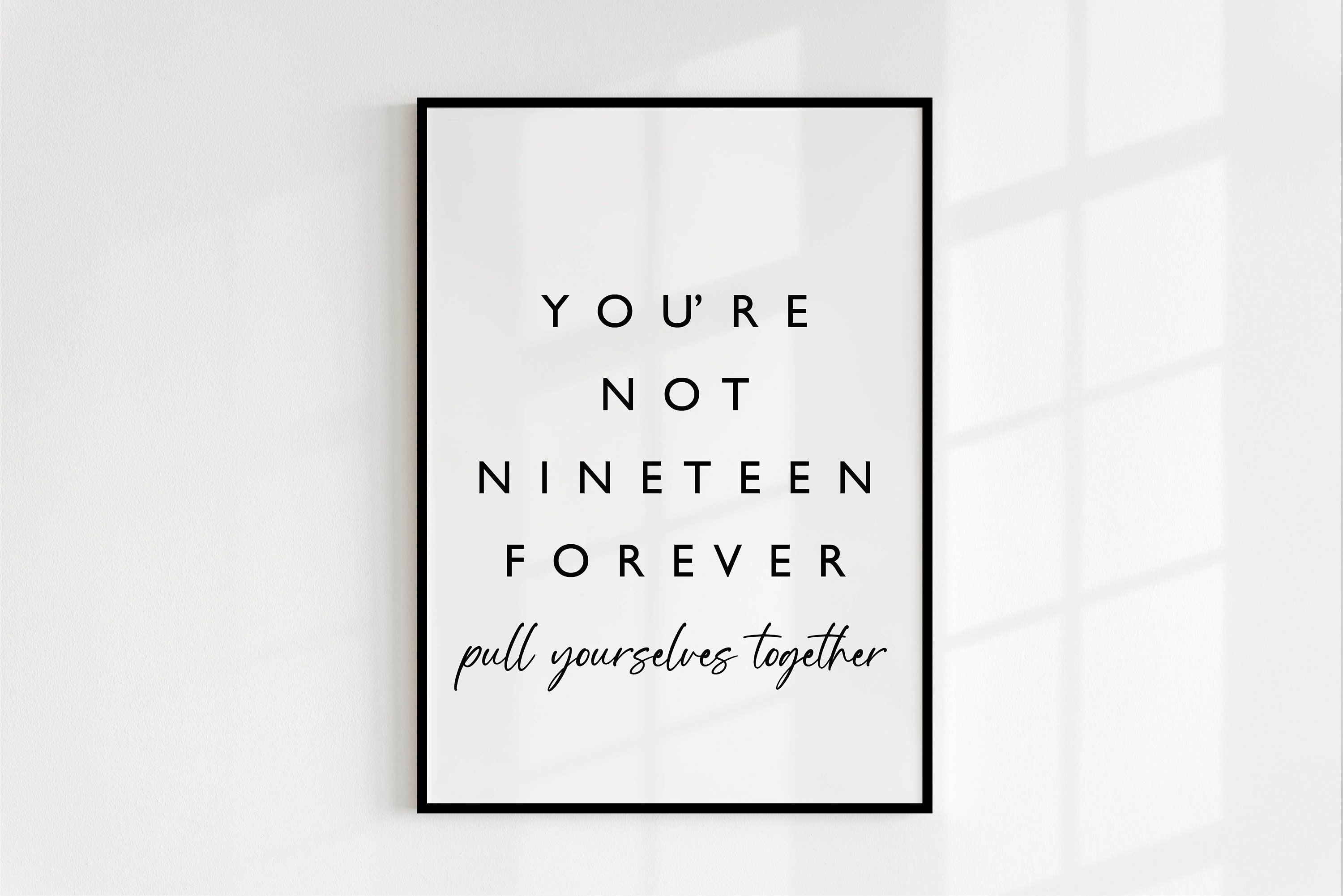 Courteeners Not Forever music Print Lyrics Etsy UK
