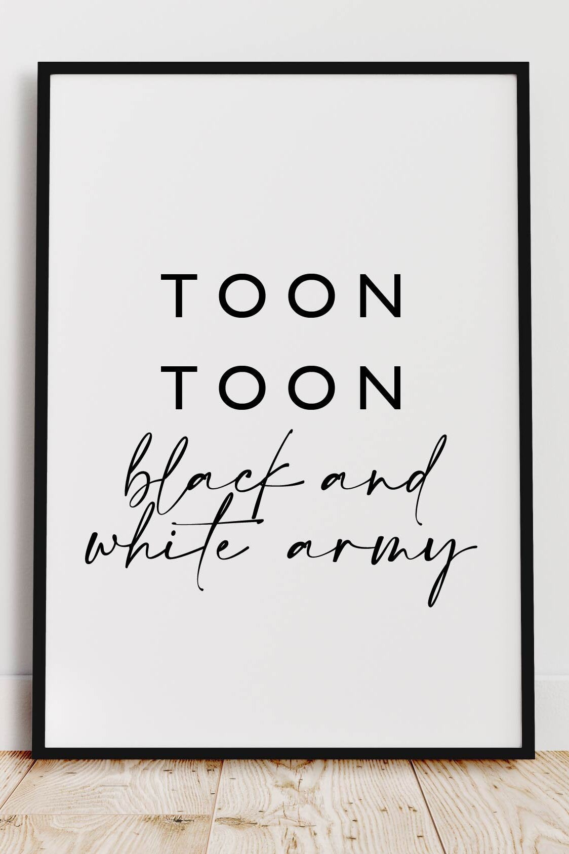 Newcastle United Black and White Army NUFC print Lyrics Etsy UK