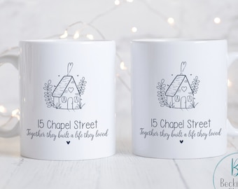 New Home gift | first home gift | our first home | new home mugs | new homeowner gift | housewarming presents | home sweet home | mug set