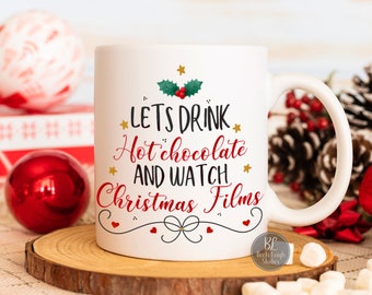christmas mug | christmas mugs | hot chocolate mug  | christmas gifts for friends | christmas film mug | christmas eve gift | mugs in UK