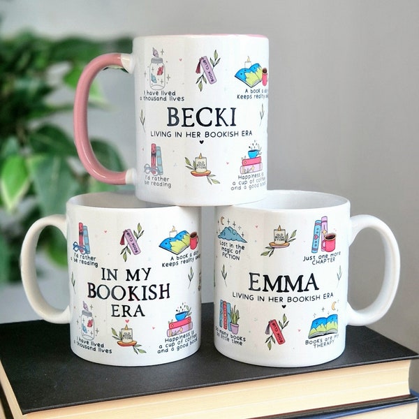 Book mug, bookish era, bookworm gift for readers, unique booklovers gifts, book quotes, literary reading mug, booktok merch, for friend, UK