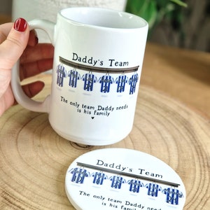 personalised mug for him, dads football team mug, birthday gift for daddy, football dad gifts, dad birthday gift, gift for grandad, Mens mug image 6