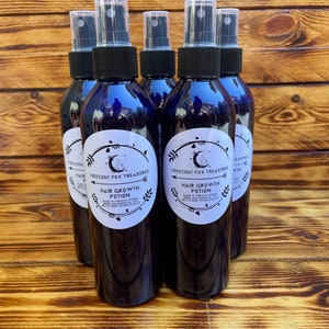 Hair Growth Potion,Made with Fresh Flower and Herbs, Essential oils, 8oz