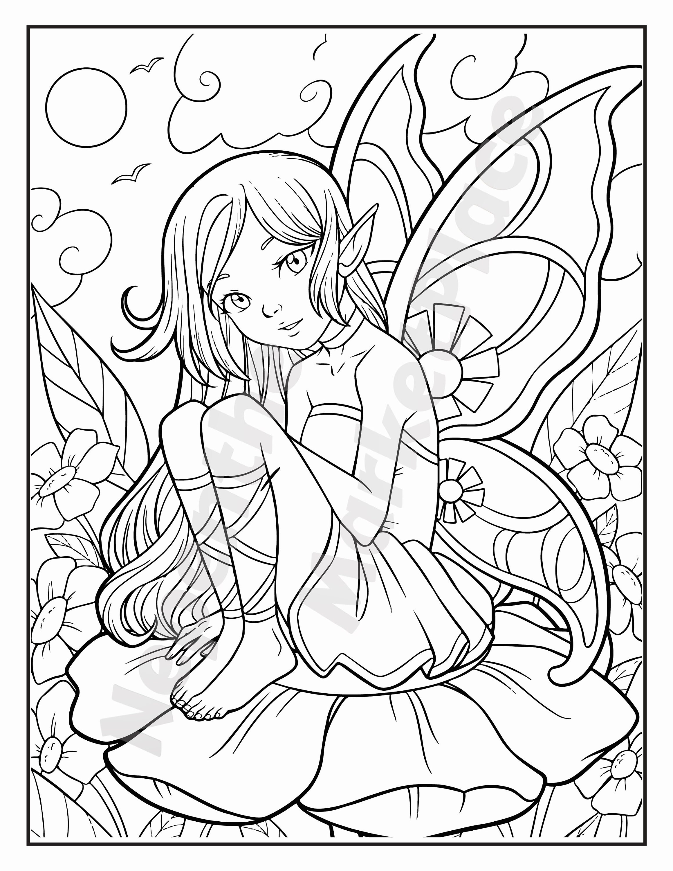 Coloring book pages. Digital and Printable Coloring Book Pages | Etsy