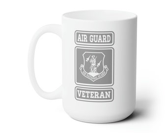 Ceramic Mug 15oz for Vets | Coffee Mug for veterans usmc army navy air force | Coffee Tea Mug for military by Dusty Roads C3