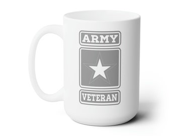 Ceramic Mug 15oz for Vets | Coffee Mug for veterans usmc army navy air force | Coffee Tea Mug for military by Dusty Roads C3