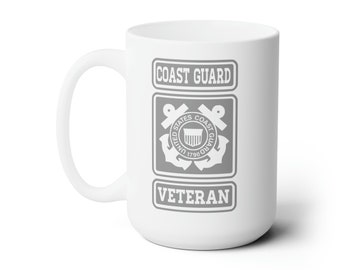 Ceramic Mug 15oz for Vets | Coffee Mug for veterans usmc army navy air force | Coffee Tea Mug for military by Dusty Roads C3