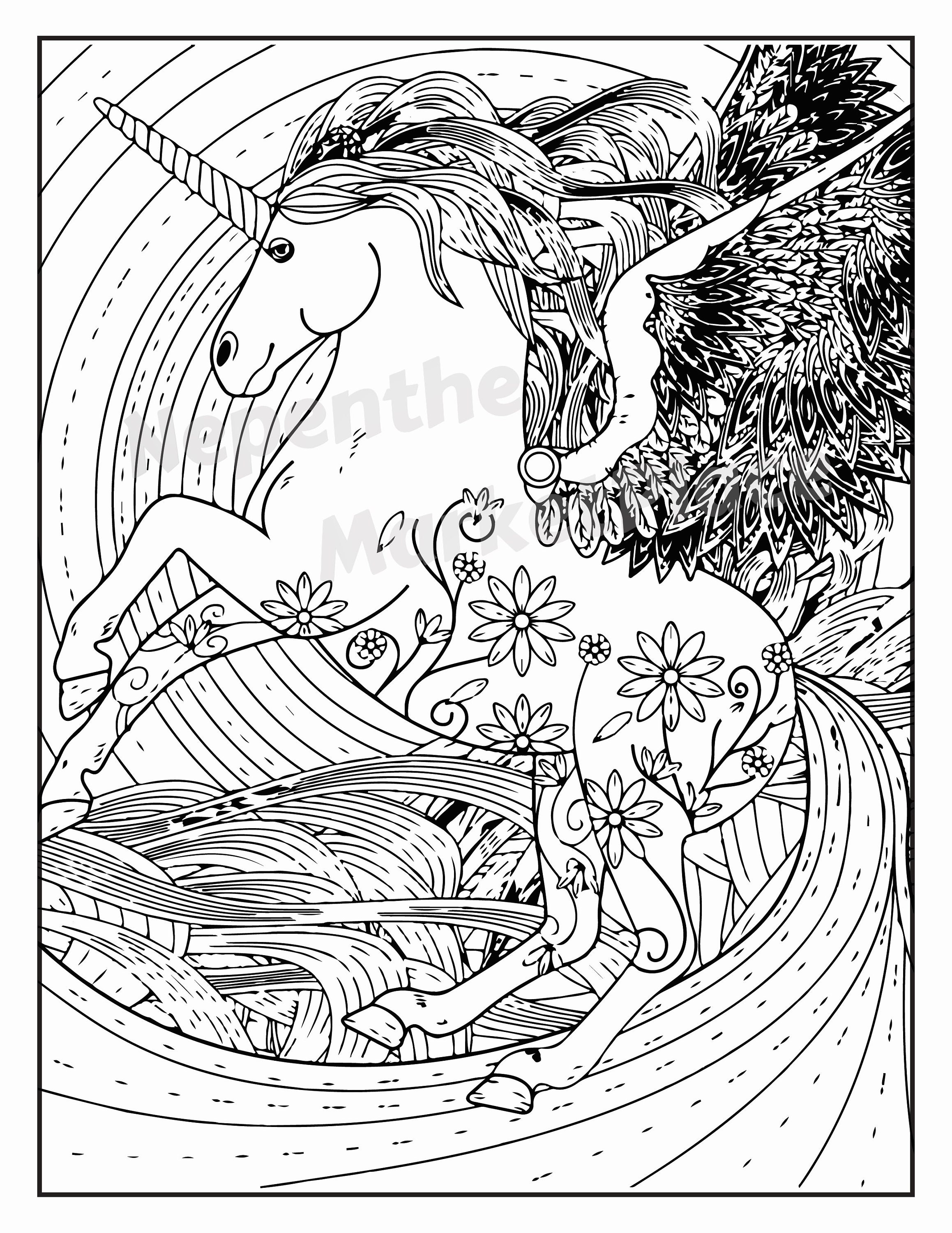 Coloring book pages. Digital and Printable Coloring Book Pages | Etsy