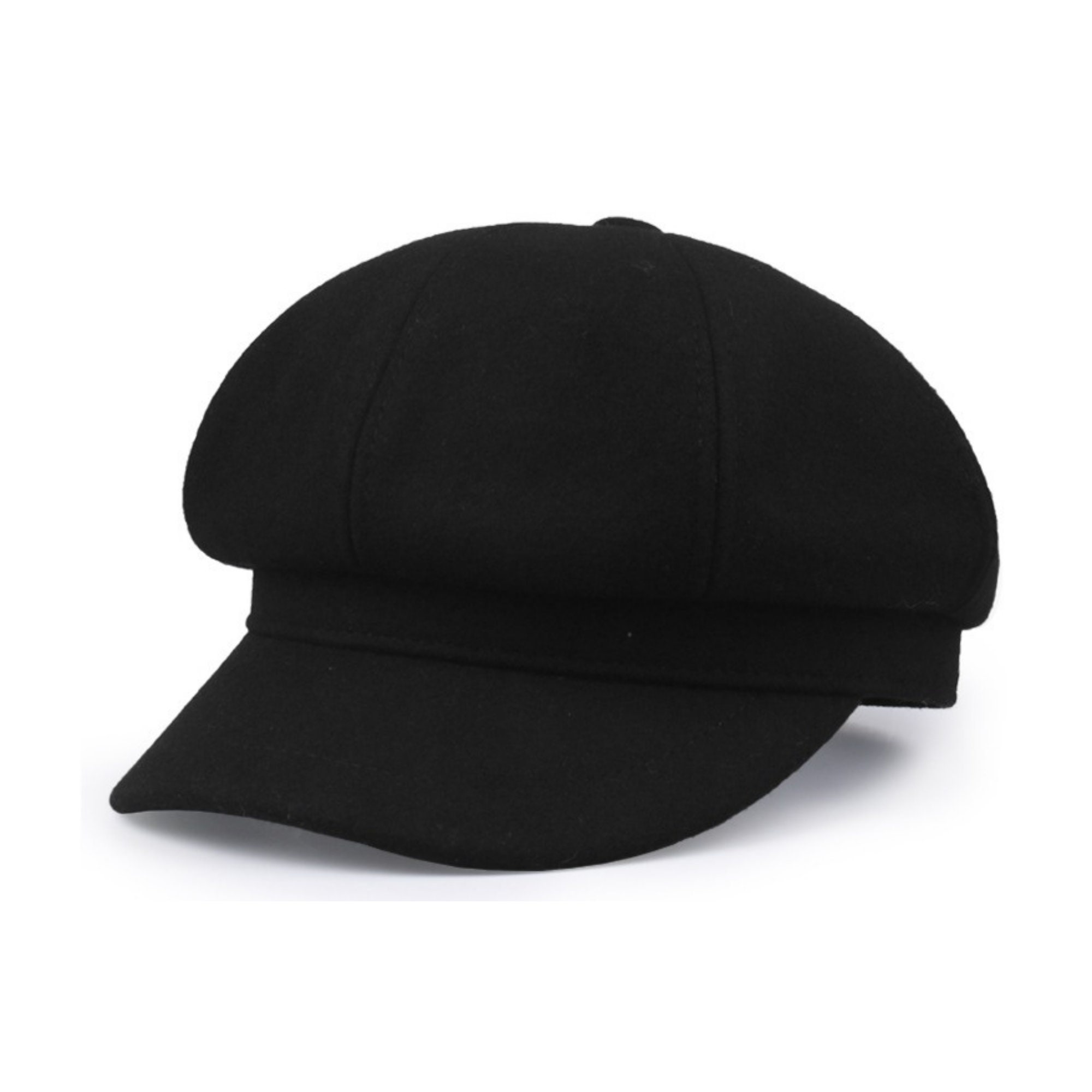 Men's Newsboy Paperboy Peaky Blinders Hat with Faux Blade Woolen Octagonal  Cap