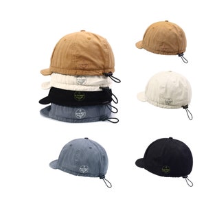 Short Brim Baseball Cap For Men Women︱Baseball Cap︱Brown Baseball Hat︱Brown Fitted Hats︱Fitted Cap︱Golf Hats For Women︱Trucker Hats For Men