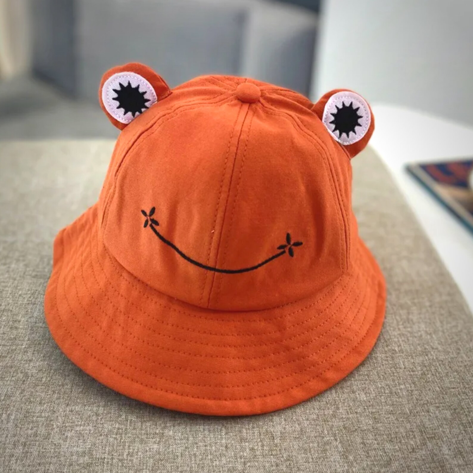 Cute Frog Casual Bucket Hat 6 Colorfrog Bucket Hatcotton Etsy