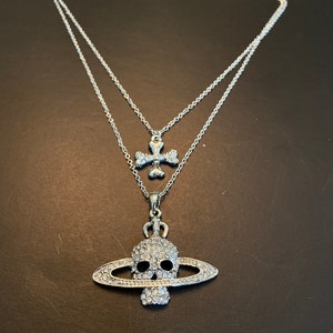 Vivienne westwood skull and bones necklace online