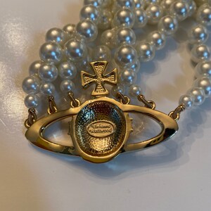 Vivienne westwood 3 tier pearl necklace Clearance