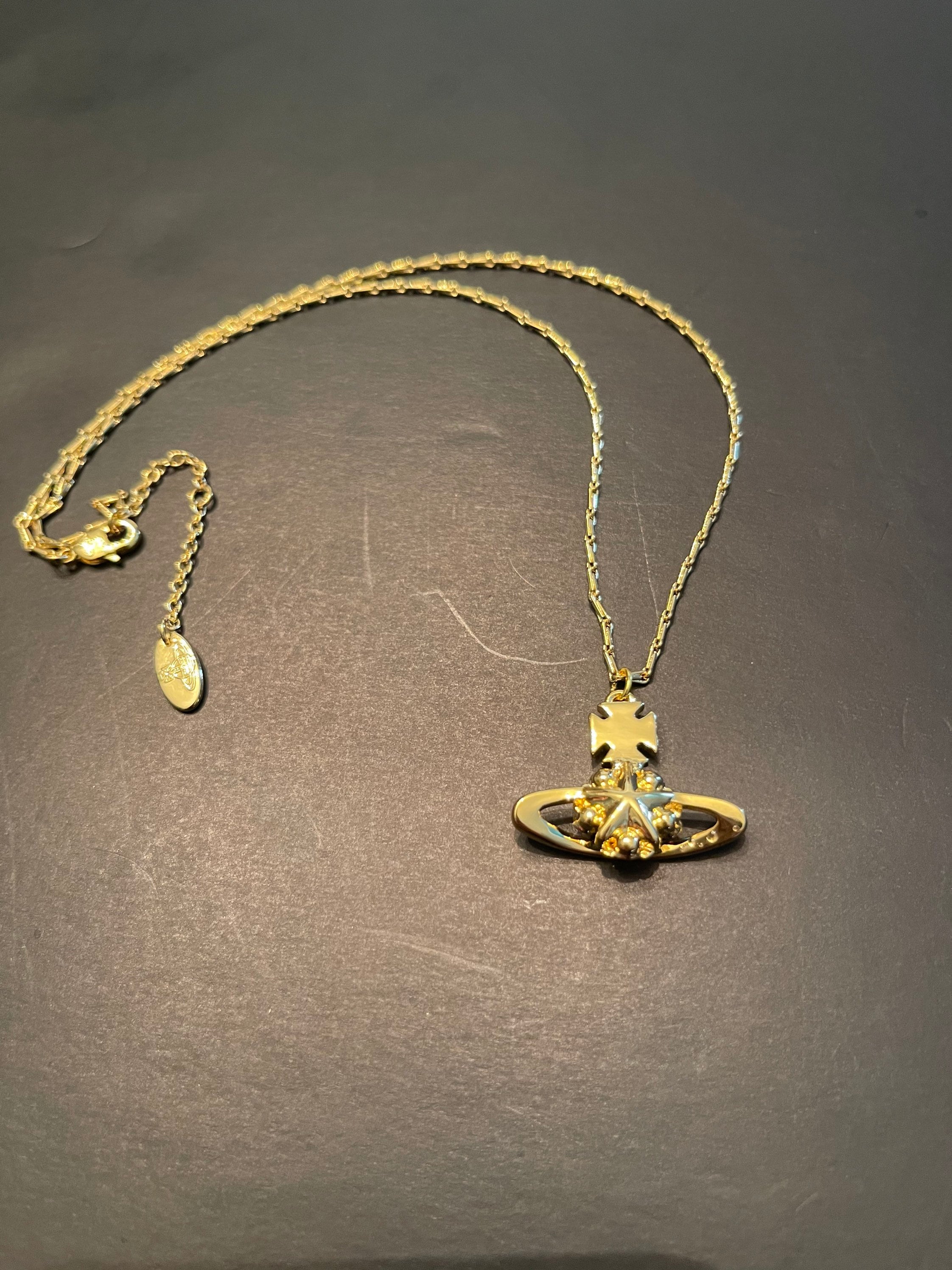 Gold Vlone Necklace Etsy
