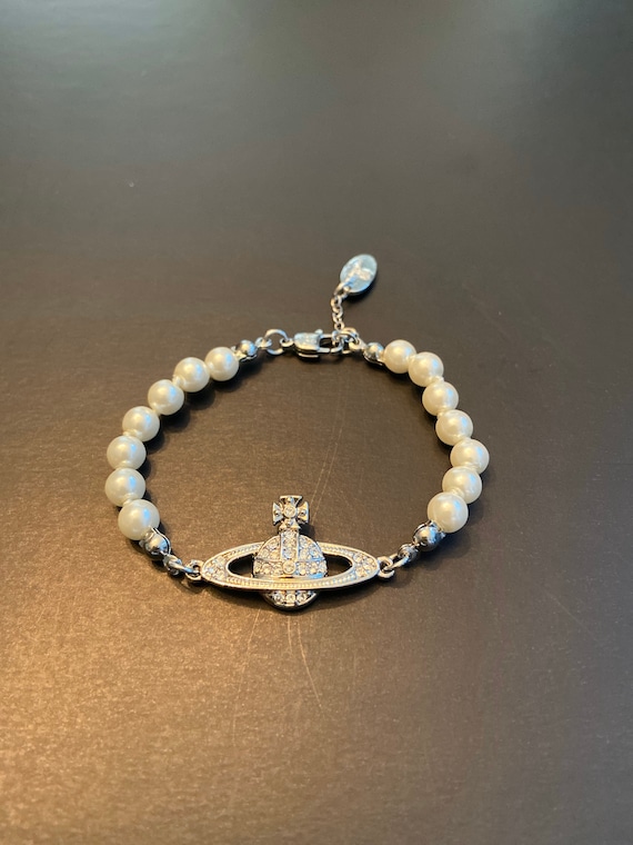 Egypte heb vertrouwen Notitie Vivienne Westwood Pearl Bracelet - Etsy