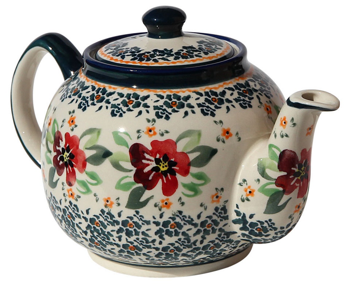 Teapot 32 Oz. Polish Pottery From Zaklady Etsy