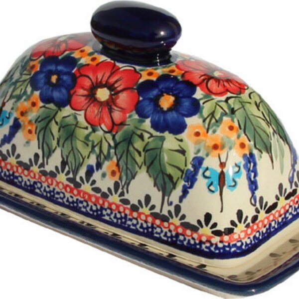 Pottery Butter Dish Etsy
