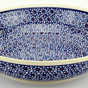 Polish Pottery Pasta Bowl by Zaklady Boleslawiec