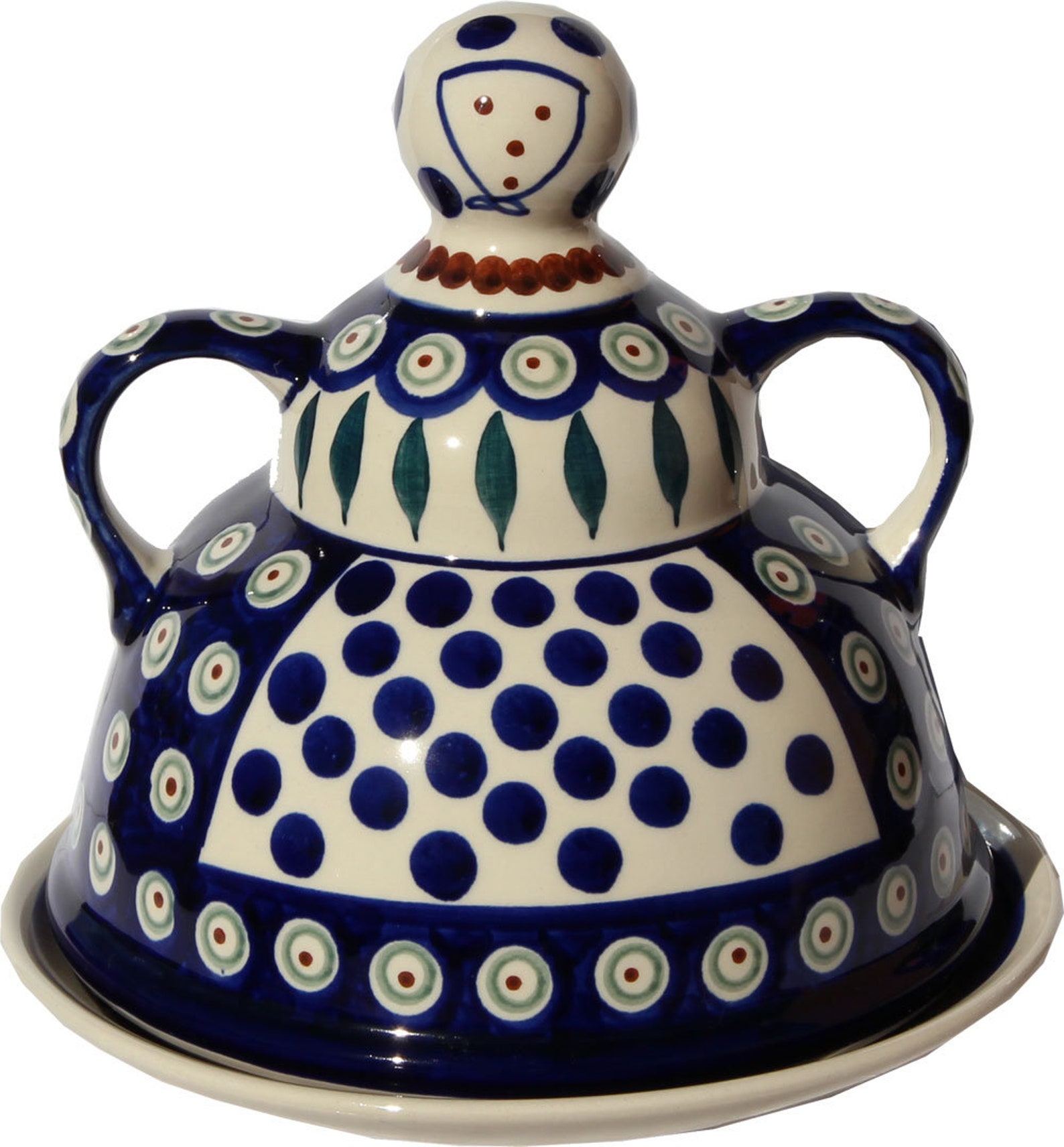 Cheese Lady Polish Pottery From Zaklady Boleslawiec in Etsy UK