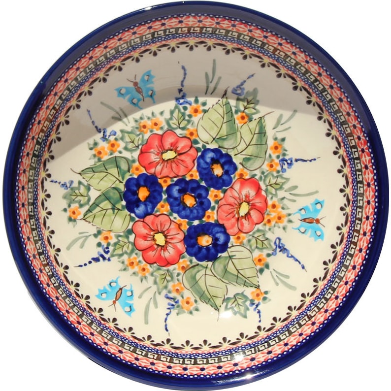 Dinner Plate Polish Pottery from Zaklady Boleslawiec in Etsy