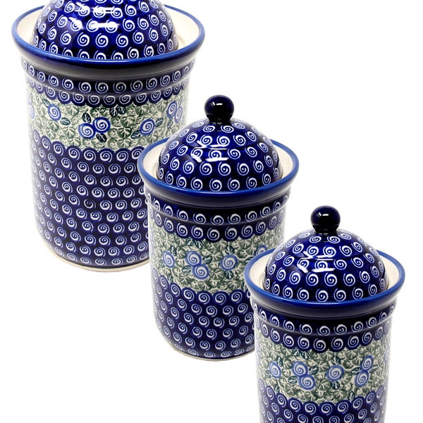 Pottery Canister Set Etsy