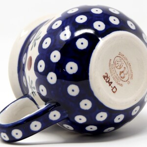 Mug 8 Oz. Polish Pottery in Nature Pattern Zaklady Boleslawiec - Etsy