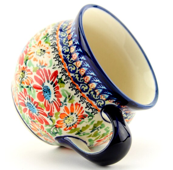 Polish Pottery - John's Mug - Blue Bells - The Polish Pottery Outlet