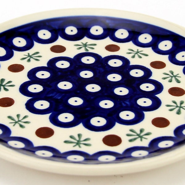 6.5" Plate, Polish Pottery Plate from Zaklady Boleslawiec, Nature Pattern