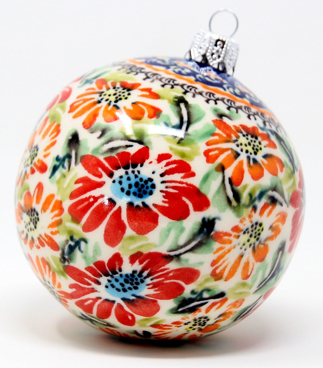 Polish Pottery Christmas Ornaments 