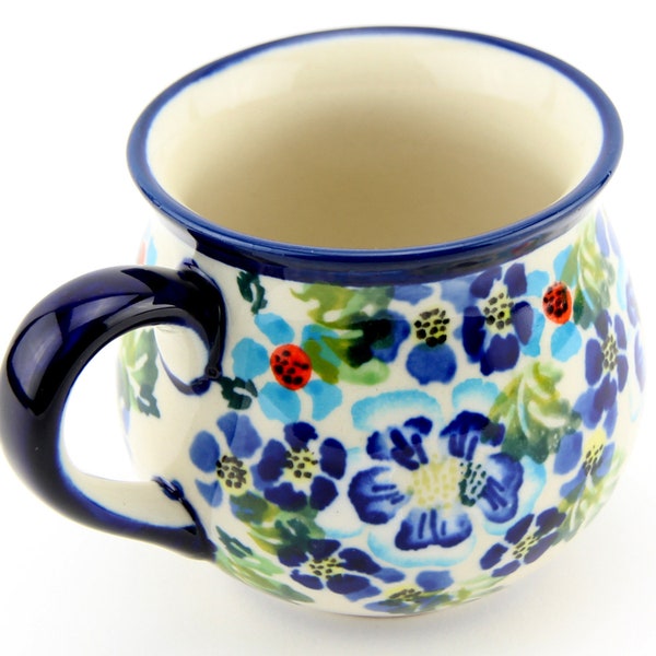 Polish Pottery Lady Mug 8 Oz. by Zaklady Boleslawiec Poland