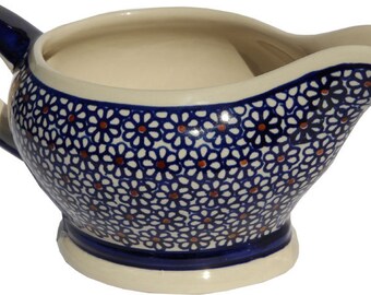 Gravy Boat 16 Oz., Polish Pottery from Zaklady Boleslawiec