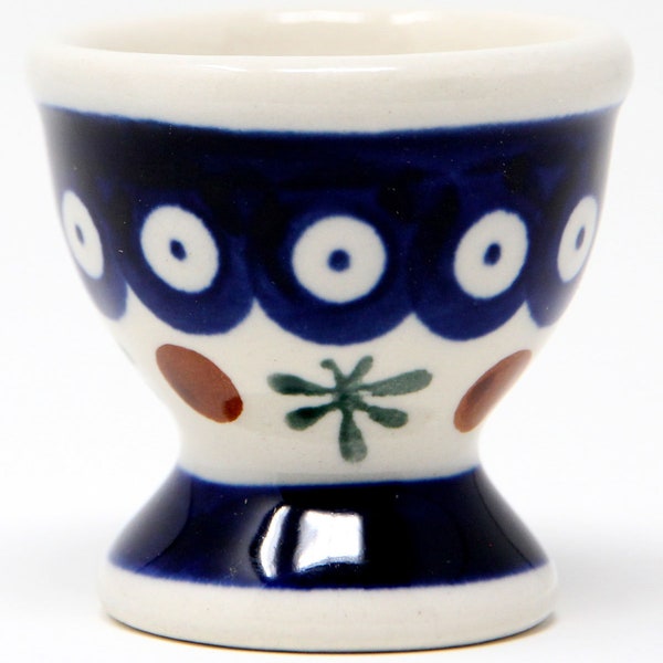 Egg Cup Polish Pottery From  Zaklady Ceramiczne Boleslawie in Nature Pattern